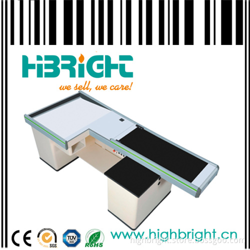 Electric and Automatic Supermarket Checkout Counter with Conveyor Belt